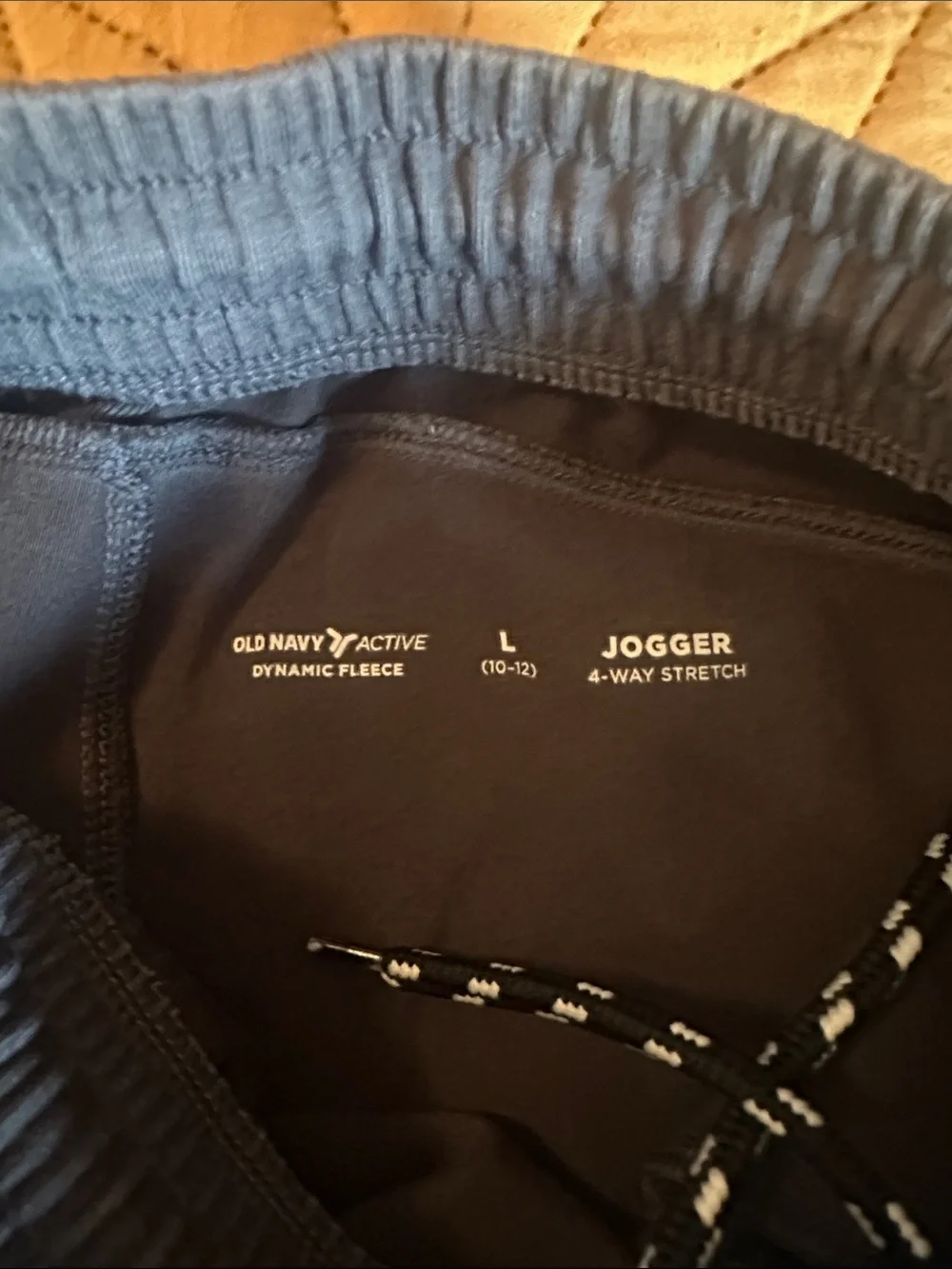 Kids Grey and Black Jogger Pants - Old Navy Zipper Pockets Size Large 10/12